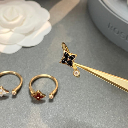 [⭐Hildren Jewelry]STAR 1 DIAMOND OPEN RING