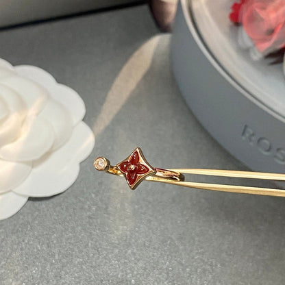 [⭐Hildren Jewelry]STAR 1 DIAMOND OPEN RING