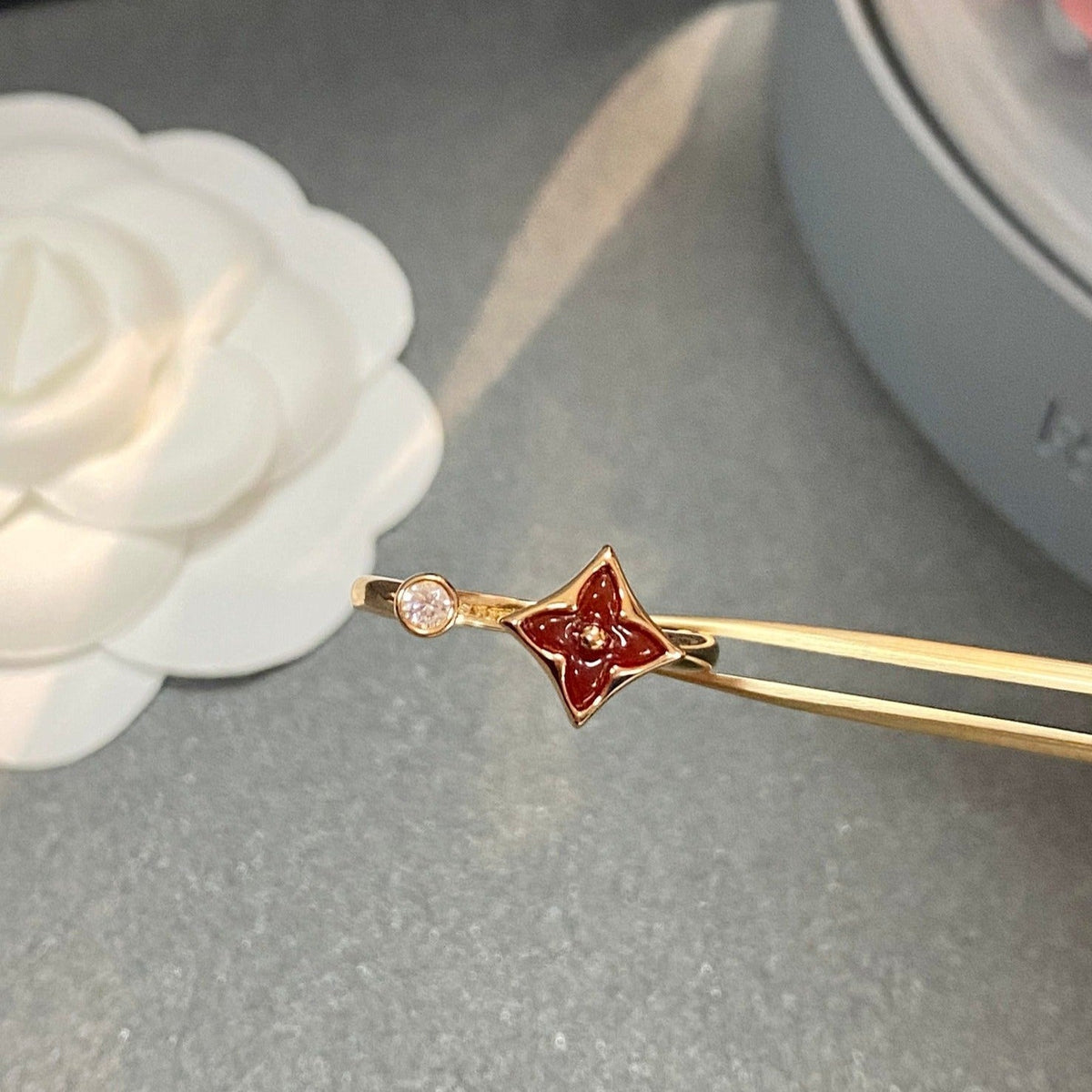 [⭐Hildren Jewelry]STAR 1 DIAMOND OPEN RING