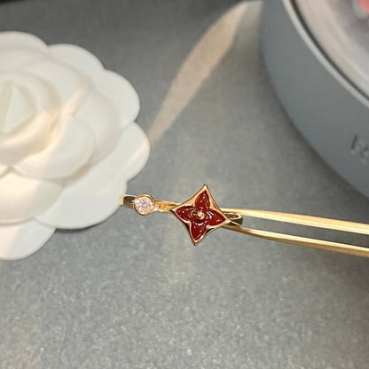 [⭐Hildren Jewelry]STAR 1 DIAMOND OPEN RING