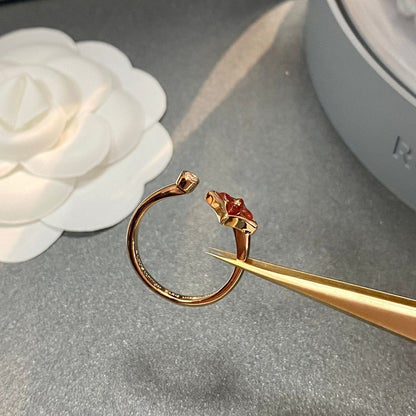 [⭐Hildren Jewelry]STAR 1 DIAMOND OPEN RING