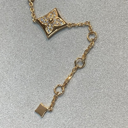 [⭐Hildren Jewelry]STAR AND SUN 4 MOTIFS GOLD DIAMONDS BRACELET