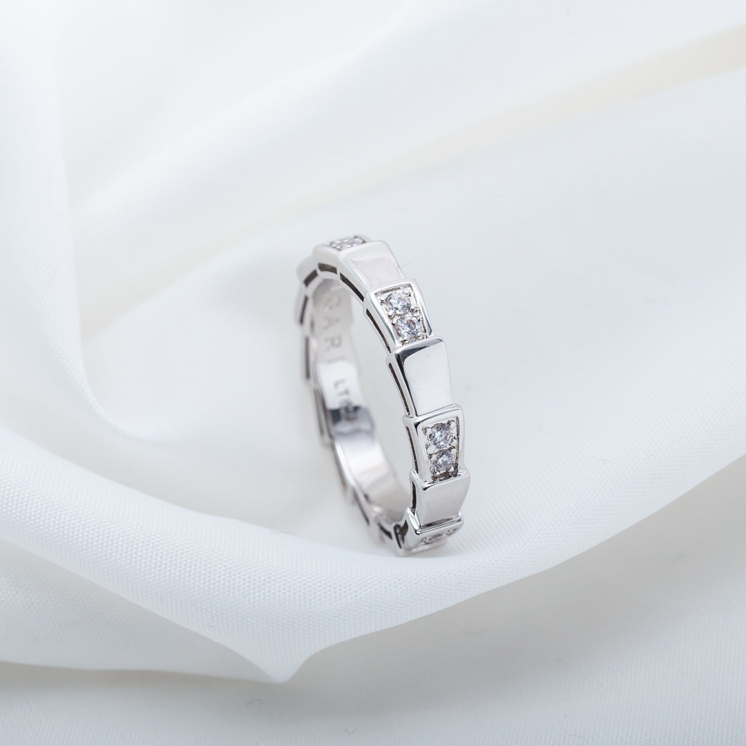 [⭐Hildren Jewelry]SERPENTI RING SILVER  3MM