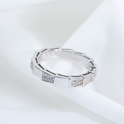 [⭐Hildren Jewelry]SERPENTI RING SILVER  3MM
