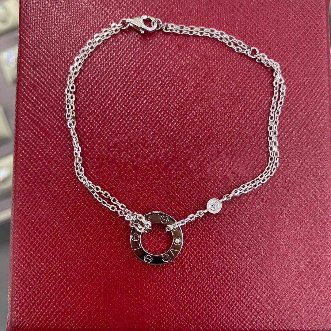[⭐Hildren Jewelry]LOVE BRACELET 2 DIAMOND