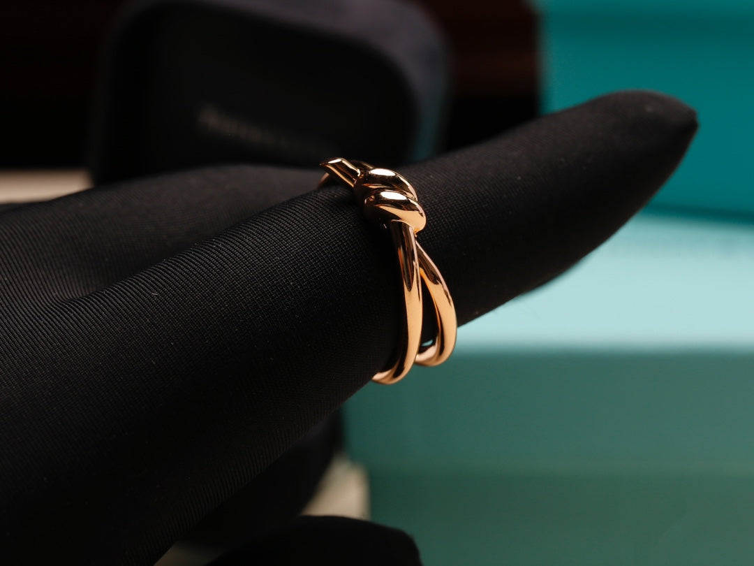 [Hildren Jewelry]KNOT RING PINK GOLD