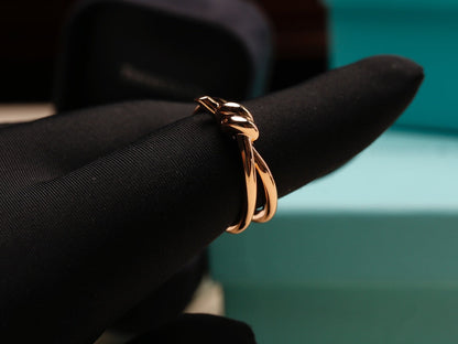 [Hildren Jewelry]KNOT RING PINK GOLD