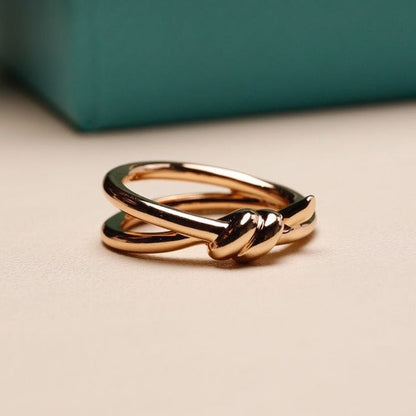 [Hildren Jewelry]KNOT RING PINK GOLD