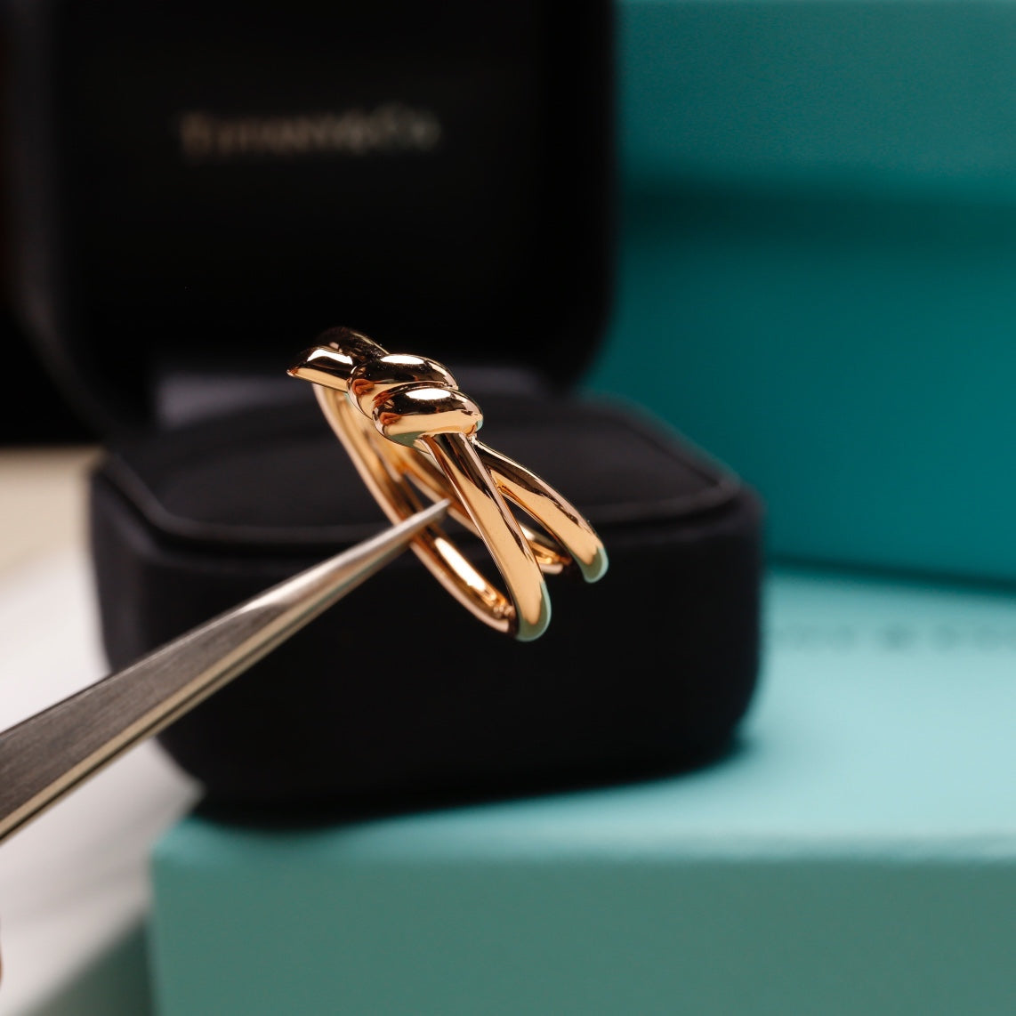 [Hildren Jewelry]KNOT RING PINK GOLD