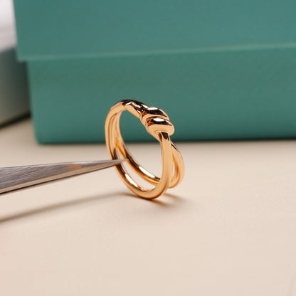 [Hildren Jewelry]KNOT RING PINK GOLD
