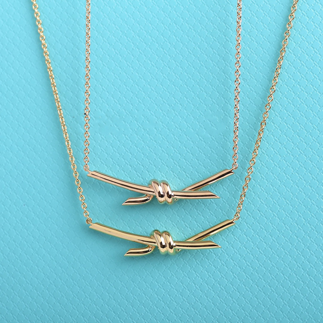 [Hildren Jewelry]KNOT NECKLACE GOLD