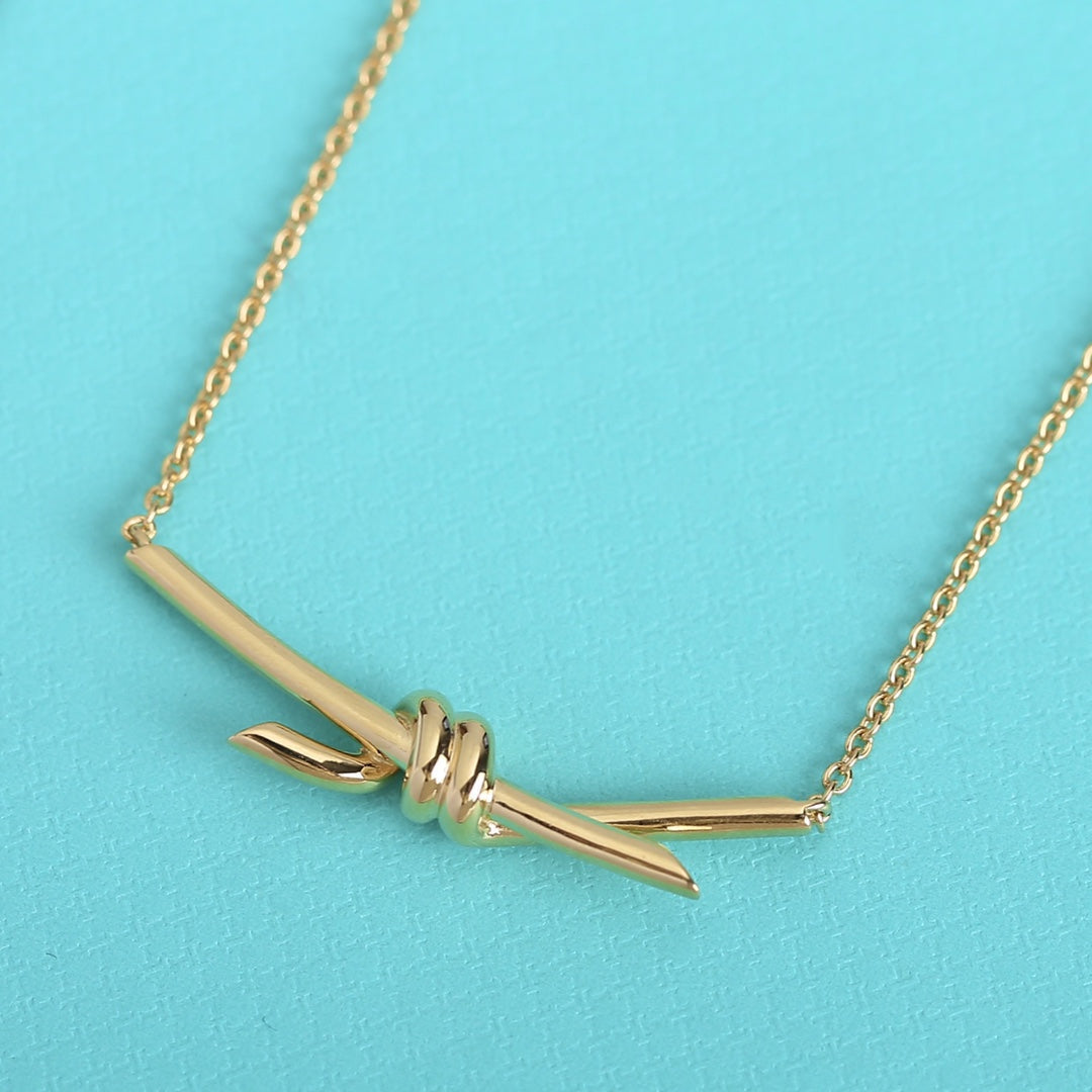 [Hildren Jewelry]KNOT NECKLACE GOLD
