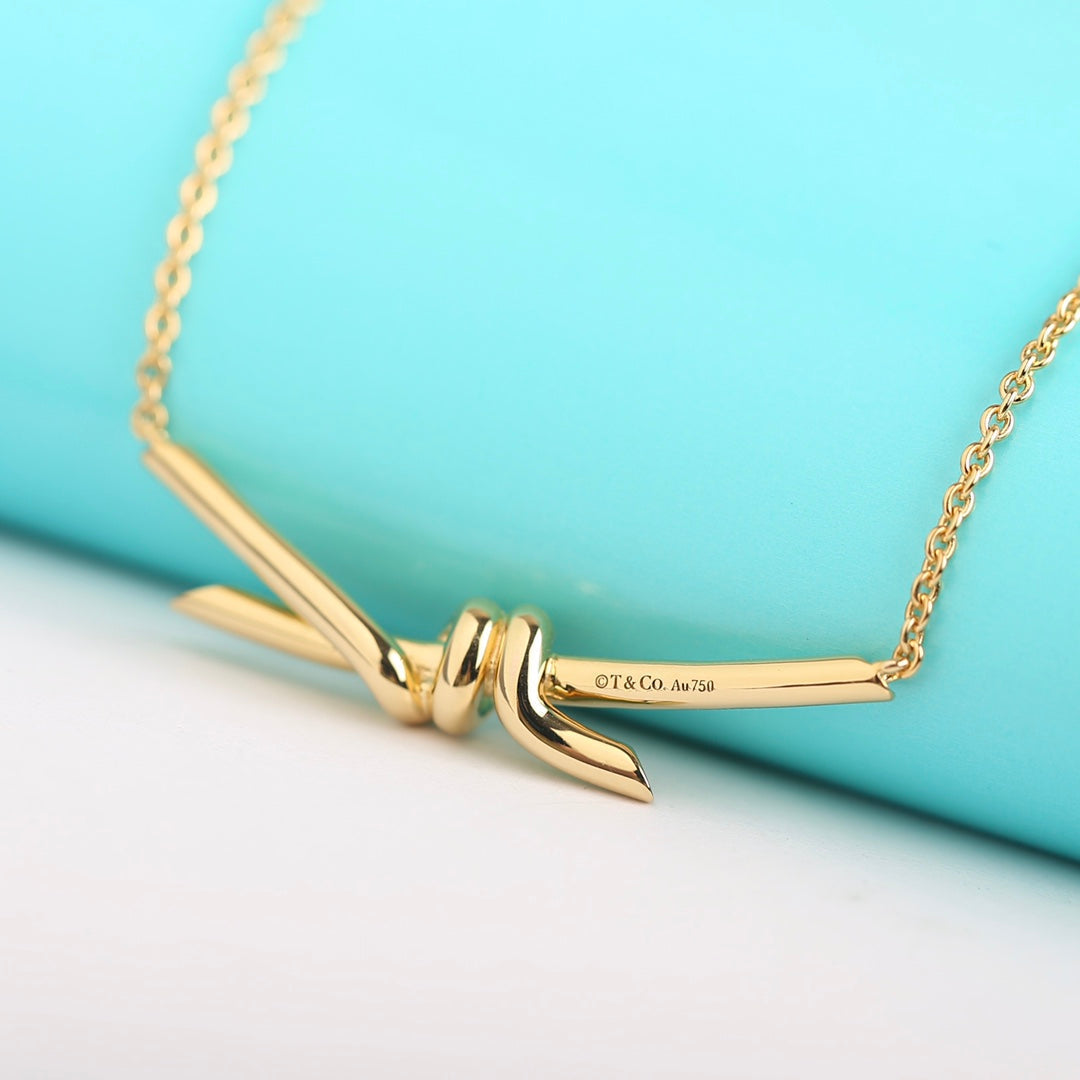 [Hildren Jewelry]KNOT NECKLACE GOLD