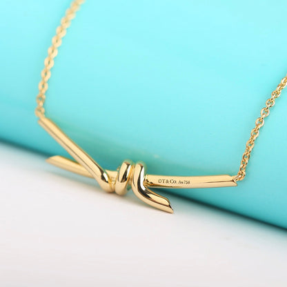 [Hildren Jewelry]KNOT NECKLACE GOLD