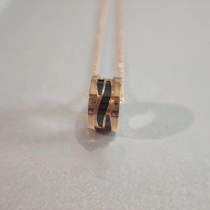 [⭐Hildren Jewelry]ZERO 1 NECKLACE PINK GOLD