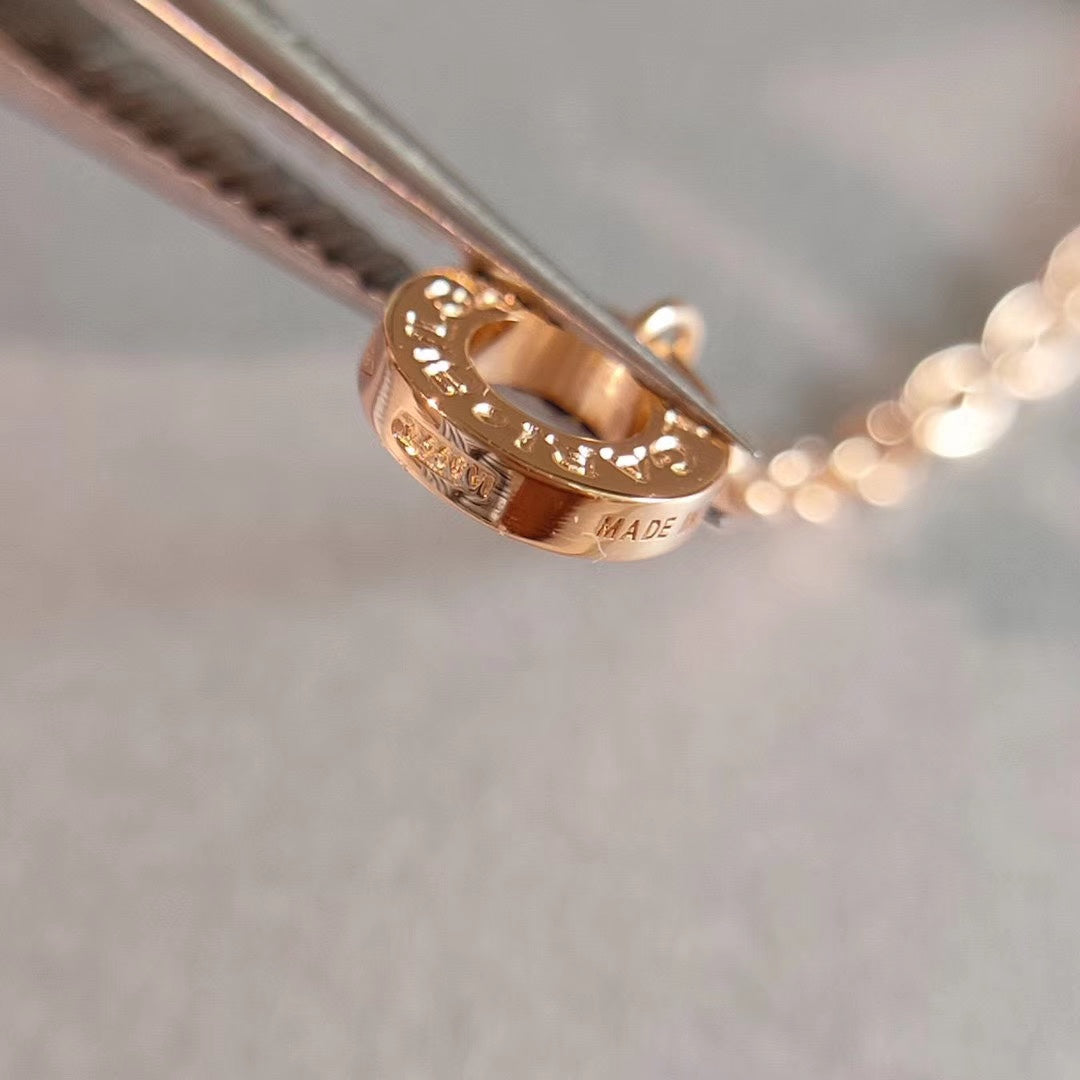 [⭐Hildren Jewelry]ZERO 1 NECKLACE PINK GOLD