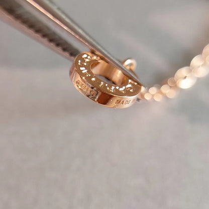 [⭐Hildren Jewelry]ZERO 1 NECKLACE PINK GOLD