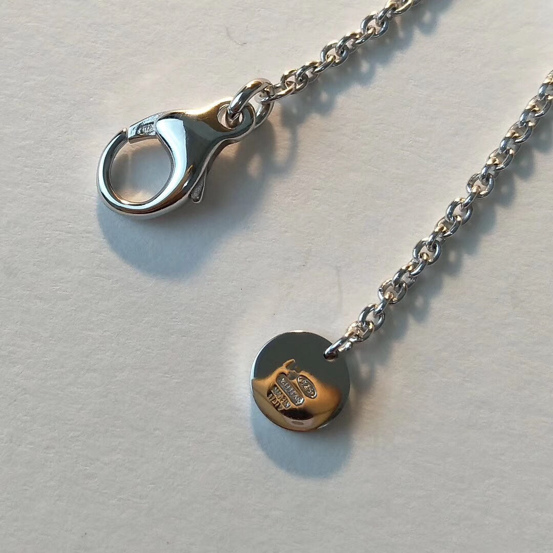 [⭐Hildren Jewelry]ZERO 1 BLACK CERAMIC SILVER NECKLACE