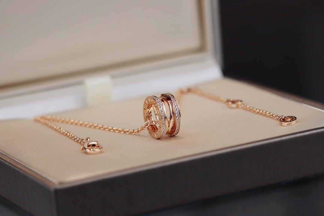 [⭐Hildren Jewelry]ZERO 1 PINK GOLD NECKLACE