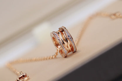 [⭐Hildren Jewelry]ZERO 1 PINK GOLD NECKLACE
