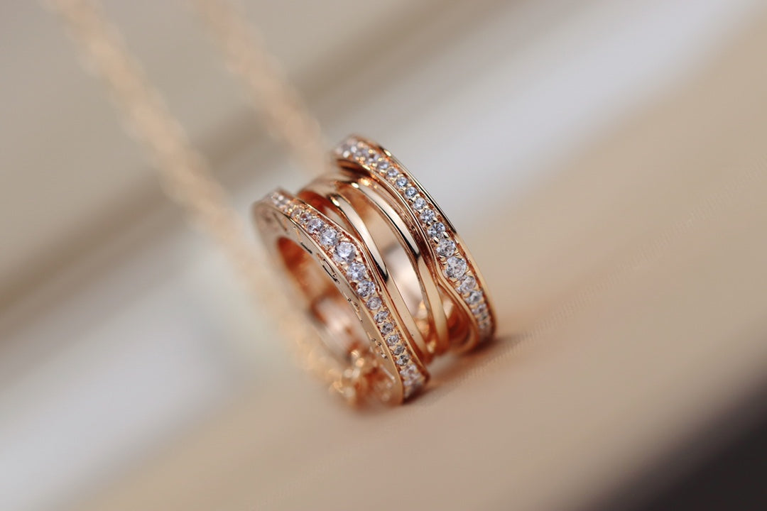 [⭐Hildren Jewelry]ZERO 1 PINK GOLD NECKLACE