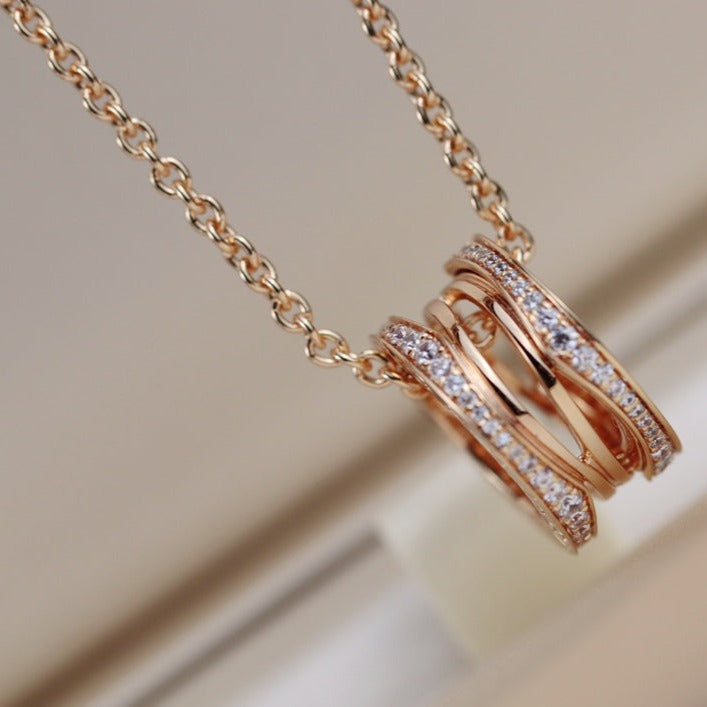 [⭐Hildren Jewelry]ZERO 1 PINK GOLD NECKLACE