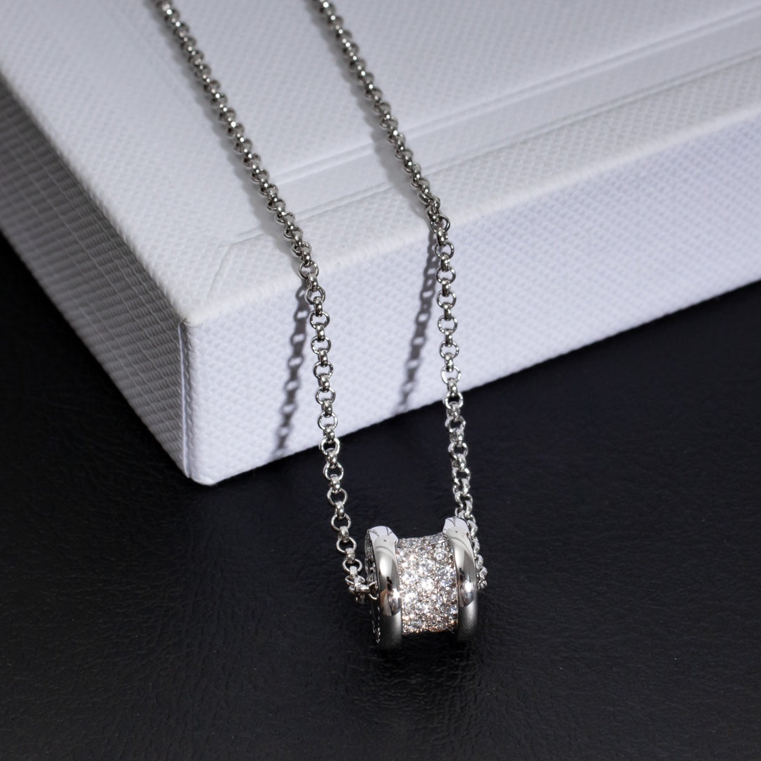 [⭐Hildren Jewelry]ZERO 1 SILVER DIAMOND NECKLACE