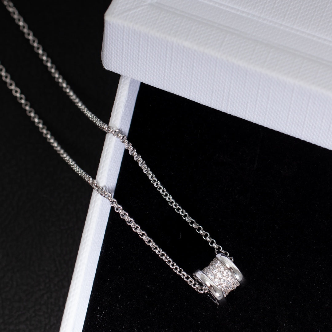 [⭐Hildren Jewelry]ZERO 1 SILVER DIAMOND NECKLACE