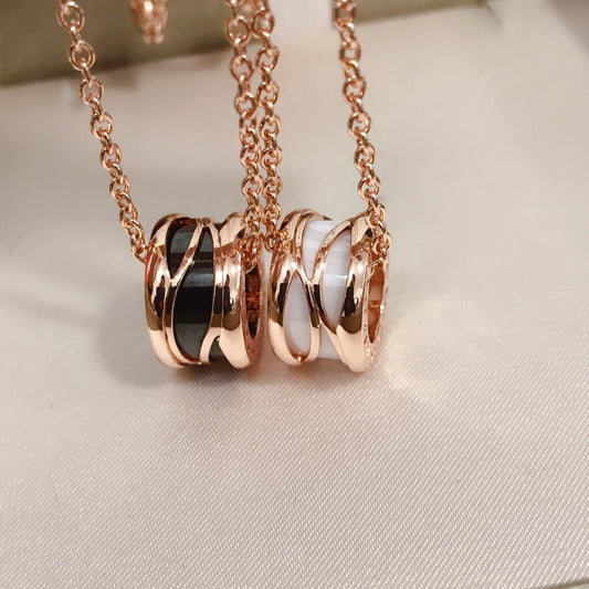 [⭐Hildren Jewelry]ZERO 1 FOUR BAND PINK GOLD CERAMIC