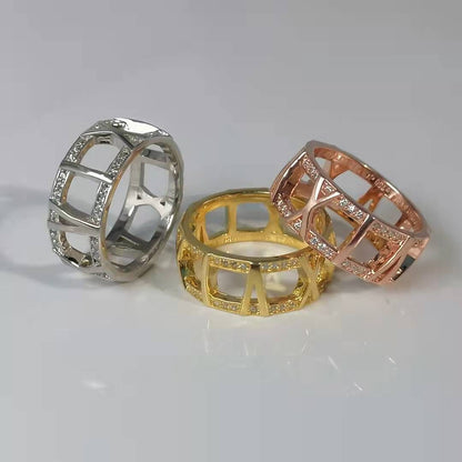 [Hildren Jewelry]ATLAS LARGE OPEN DIAMOND RING