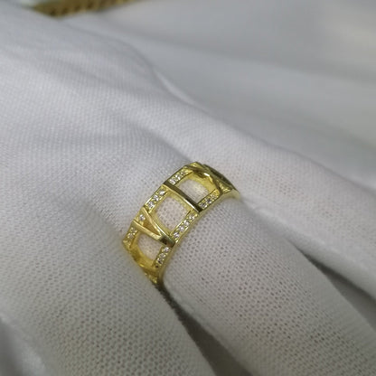 [Hildren Jewelry]ATLAS LARGE OPEN DIAMOND RING