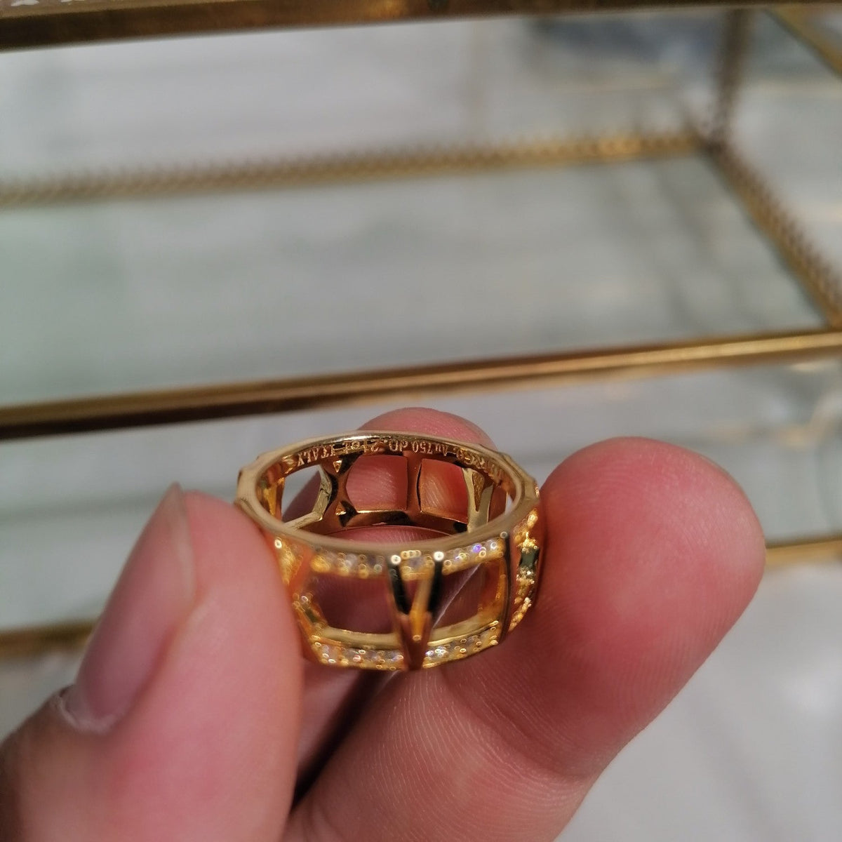 [Hildren Jewelry]ATLAS LARGE OPEN DIAMOND RING