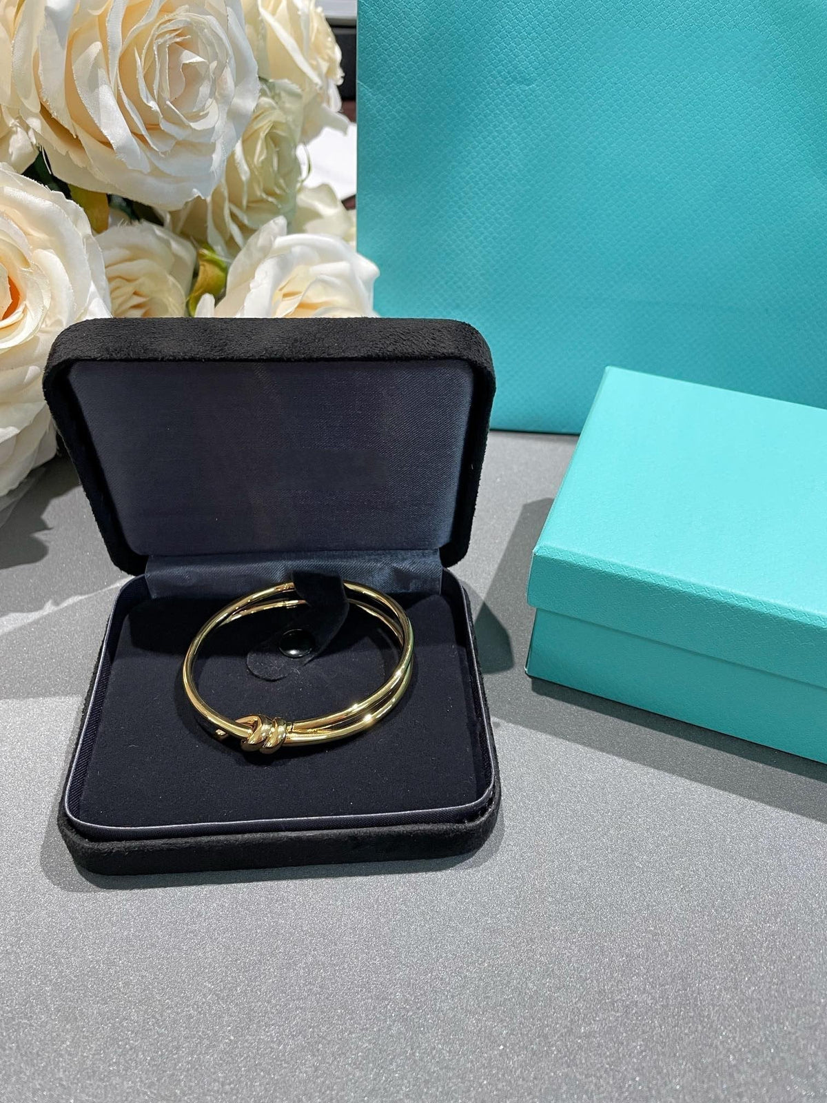 [Hildren Jewelry]KNOT DOUBLE ROW GOLD BRACELET