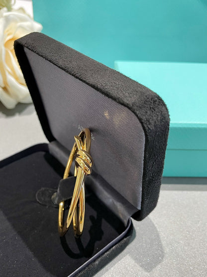 [Hildren Jewelry]KNOT DOUBLE ROW GOLD BRACELET