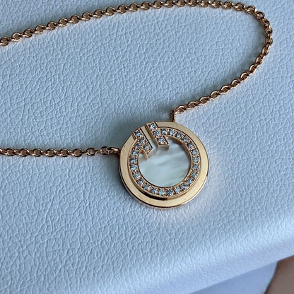 [Hildren Jewelry]T DIAMOND CIRCLE PEDANT NECKLACE
