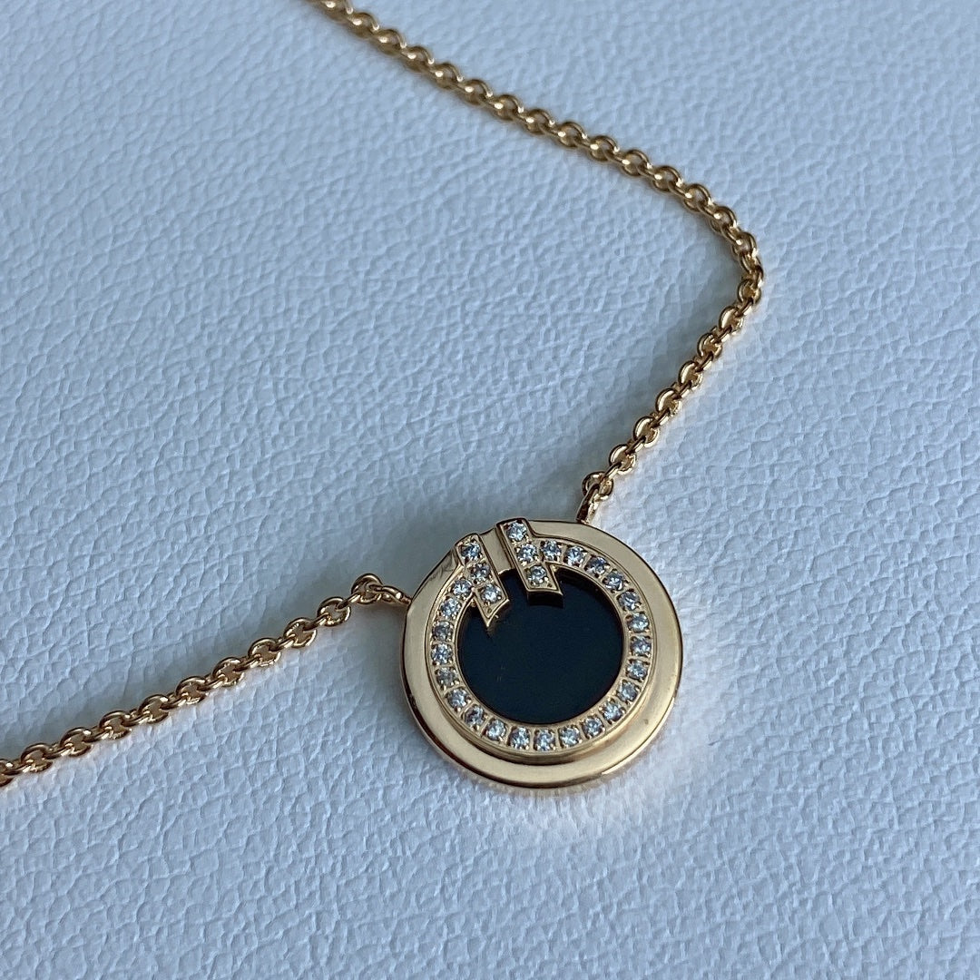 [Hildren Jewelry]T DIAMOND CIRCLE PEDANT NECKLACE