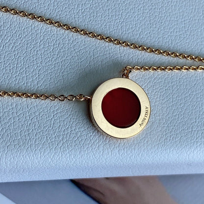 [Hildren Jewelry]T DIAMOND CIRCLE PEDANT NECKLACE