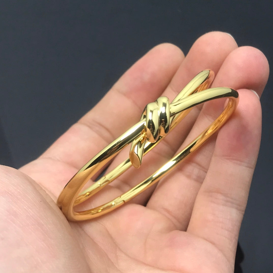 [Hildren Jewelry]KNOT DOUBLE ROWS BRACELET