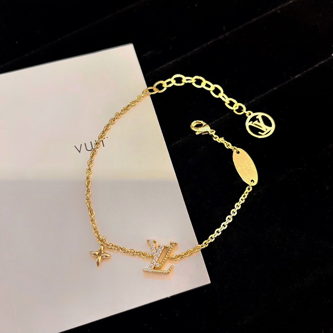 [⭐Hildren Jewelry]LOGO STAR MOTIF GOLD BRACELET