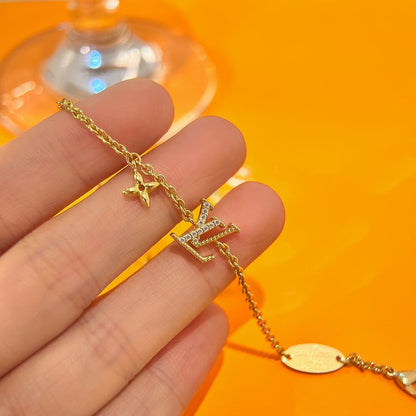 [⭐Hildren Jewelry]LOGO STAR MOTIF GOLD BRACELET