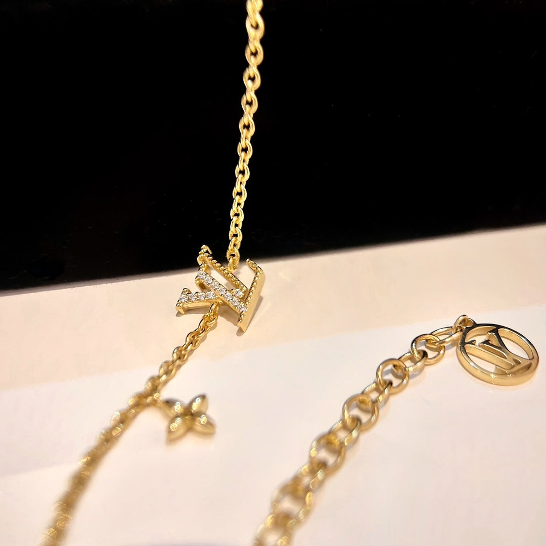 [⭐Hildren Jewelry]LOGO STAR MOTIF GOLD BRACELET