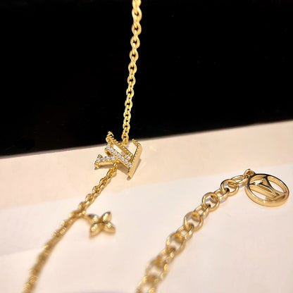 [⭐Hildren Jewelry]LOGO STAR MOTIF GOLD BRACELET