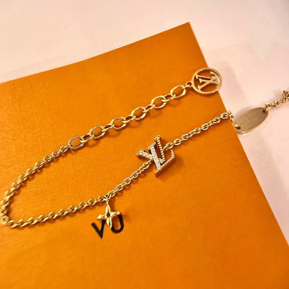 [⭐Hildren Jewelry]LOGO STAR MOTIF GOLD BRACELET