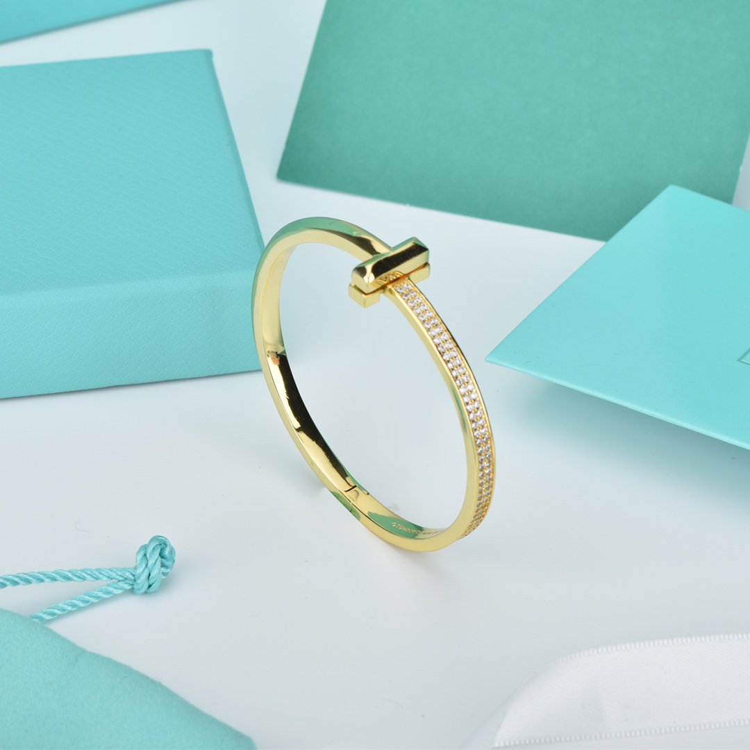 [Hildren Jewelry]WIDE DIAMONDS HINGED BANGLE