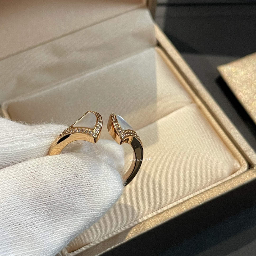 [⭐Hildren Jewelry]DREAM MOP DIAMOND OPEN RING