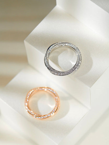 [Hildren Jewelry]SPIRAL DIAMOND RING