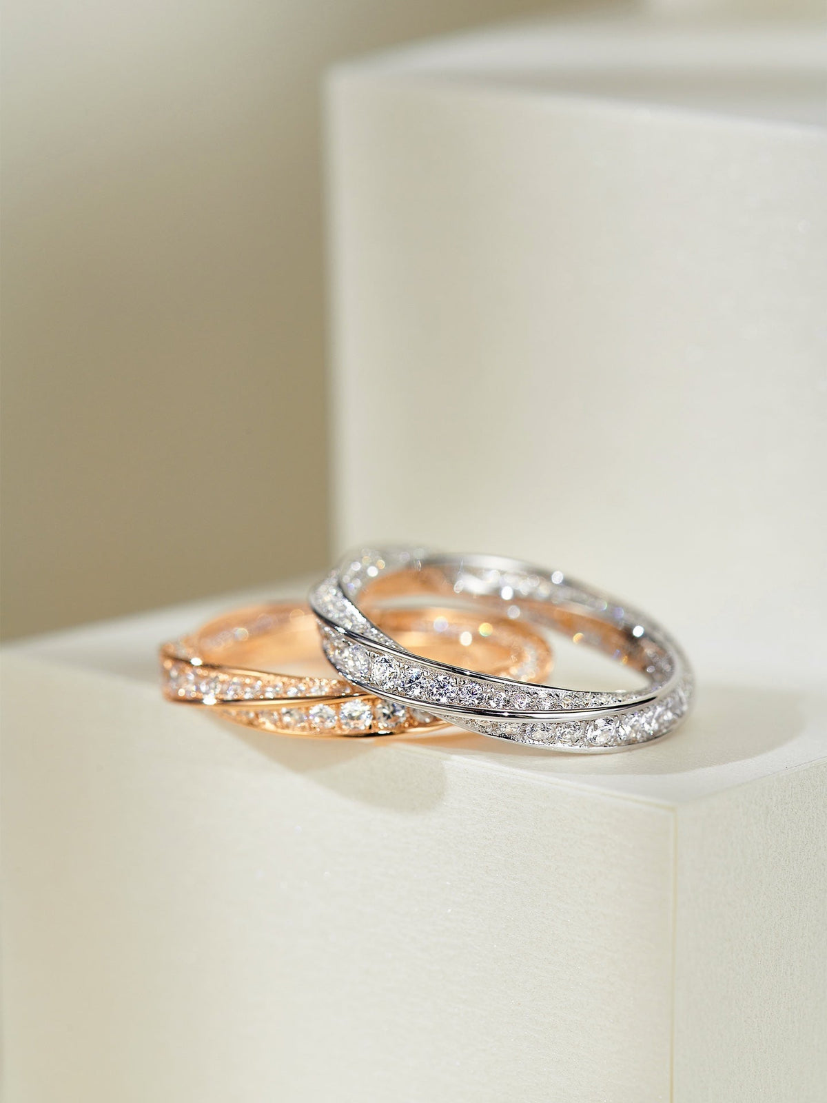 [Hildren Jewelry]SPIRAL DIAMOND RING