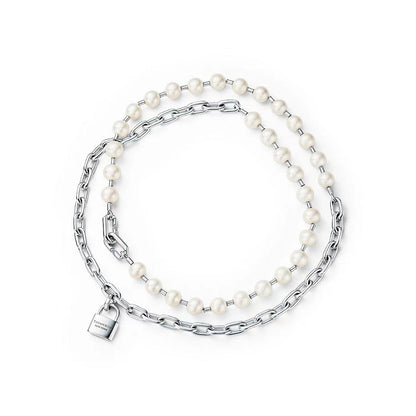 [Hildren Jewelry]HARDWEAR PEARL WRAP NECKLACE
