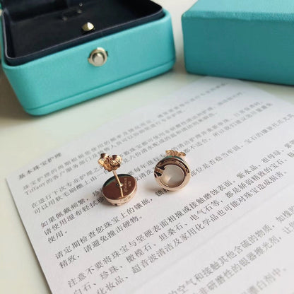 [Hildren Jewelry]PEARL CIRCLE EARRINGS MOTHER