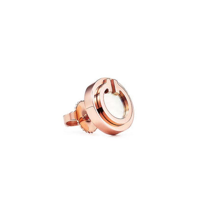 [Hildren Jewelry]PEARL CIRCLE EARRINGS MOTHER